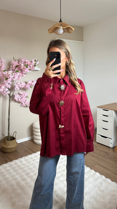 Chemise Chloé Bordeaux