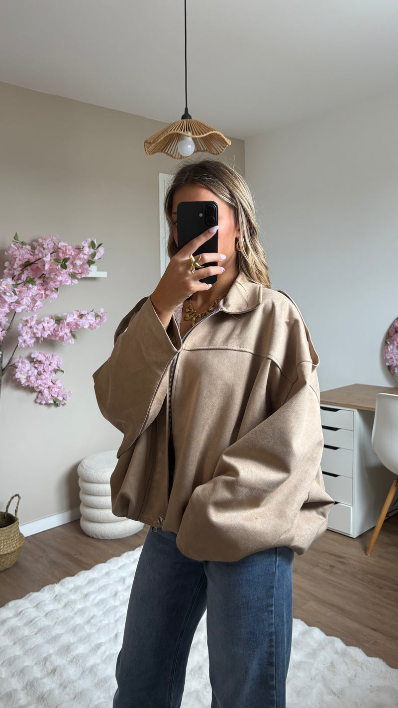 Veste Soline Daim Beige