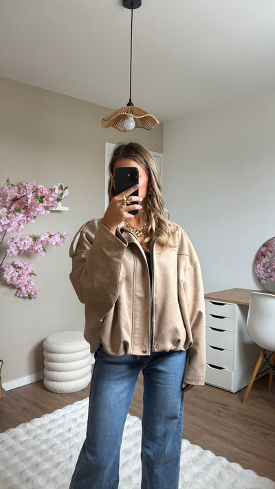 Veste Soline Daim Beige