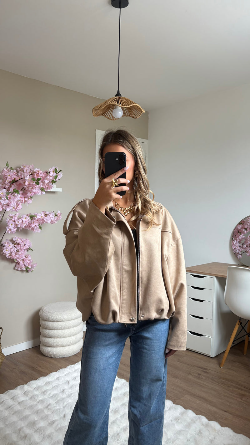 Veste Soline Daim Beige