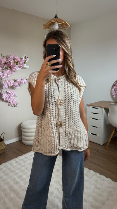 Gilet Emma Beige