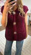 Gilet Emma Bordeaux