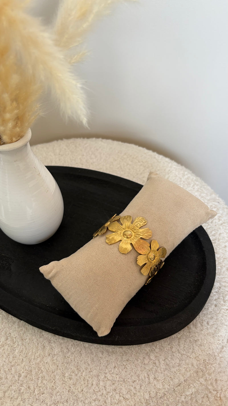 Bracelet Jonc Fleurs